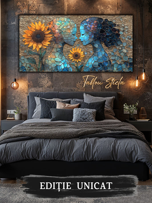 Tablou Sticla Securizata - Soul Petals no08