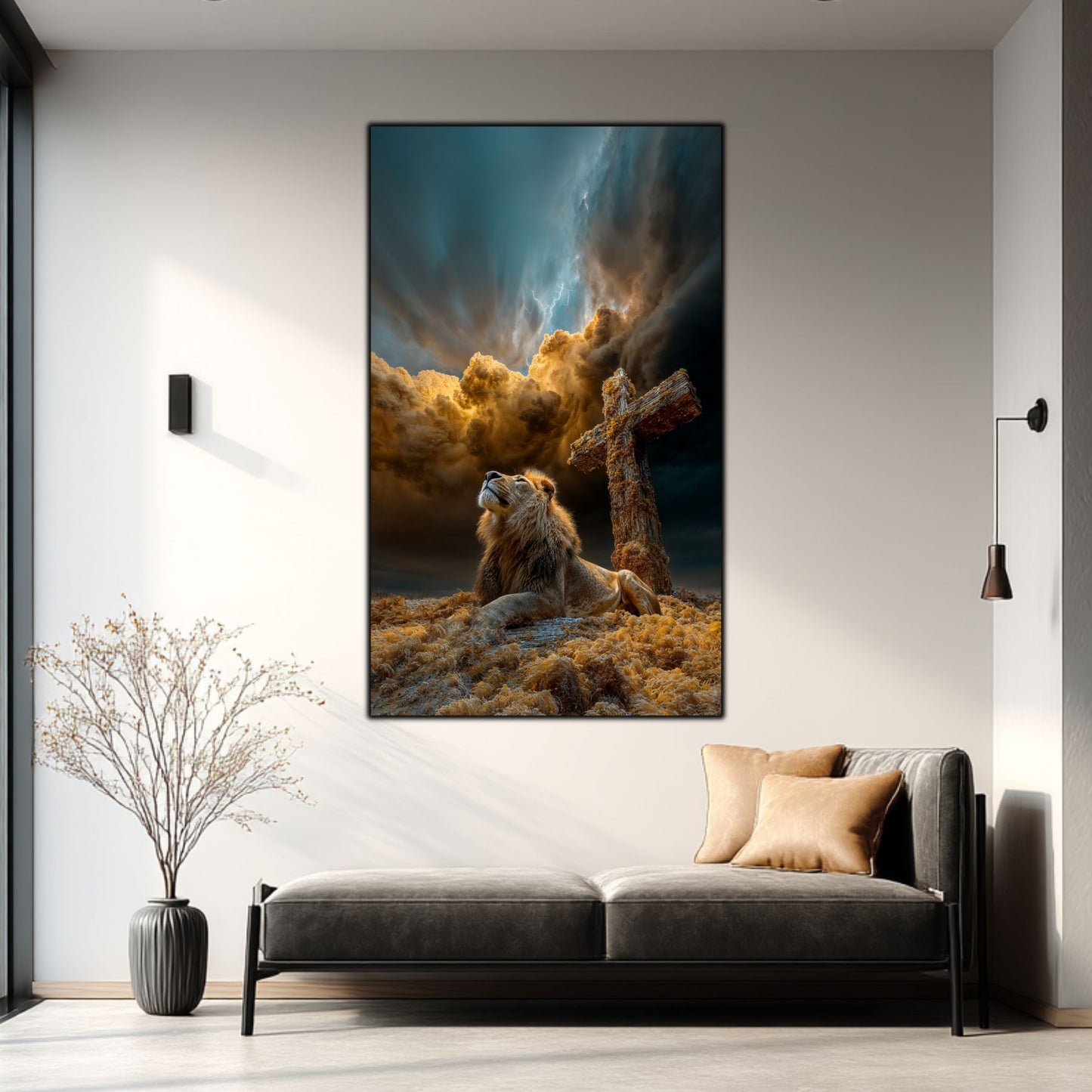 Tablou Decorativ Modern - Print UV pe Sticla - „Sacred Modernities” - No15