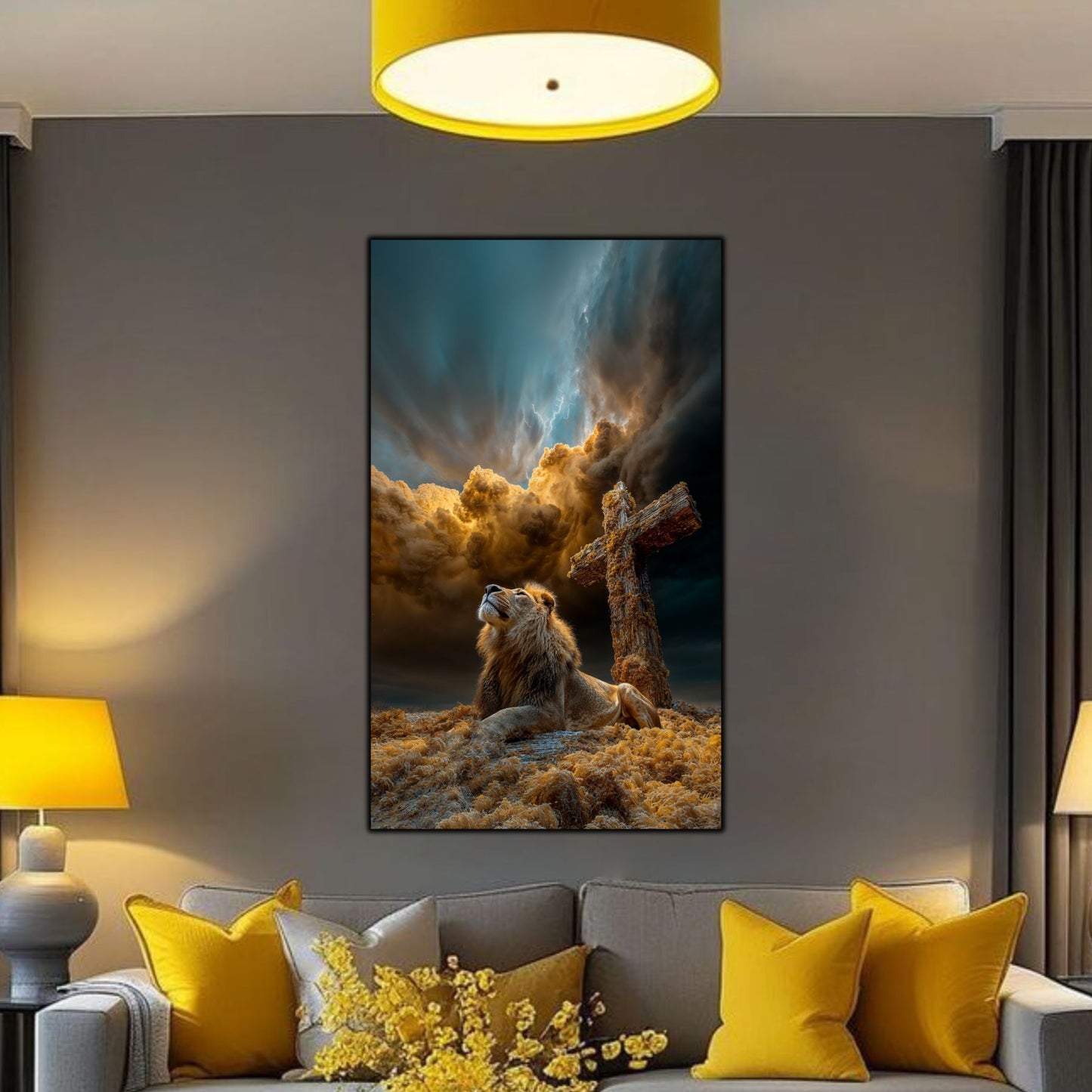 Tablou Decorativ Modern - Print UV pe Sticla - „Sacred Modernities” - No15