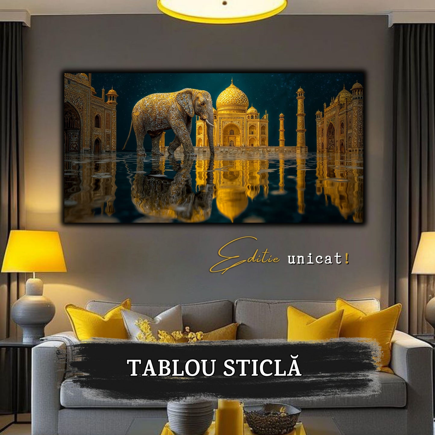 Tablou unicat pe sticla securizata - The Lost Temple - No 23