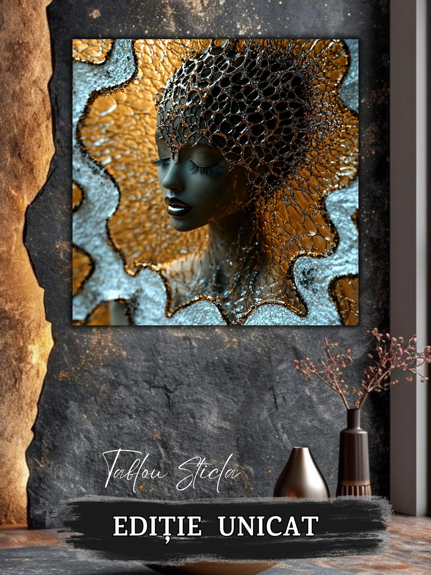 Liquid dream 01 - Tablou Unicat pe Sticla