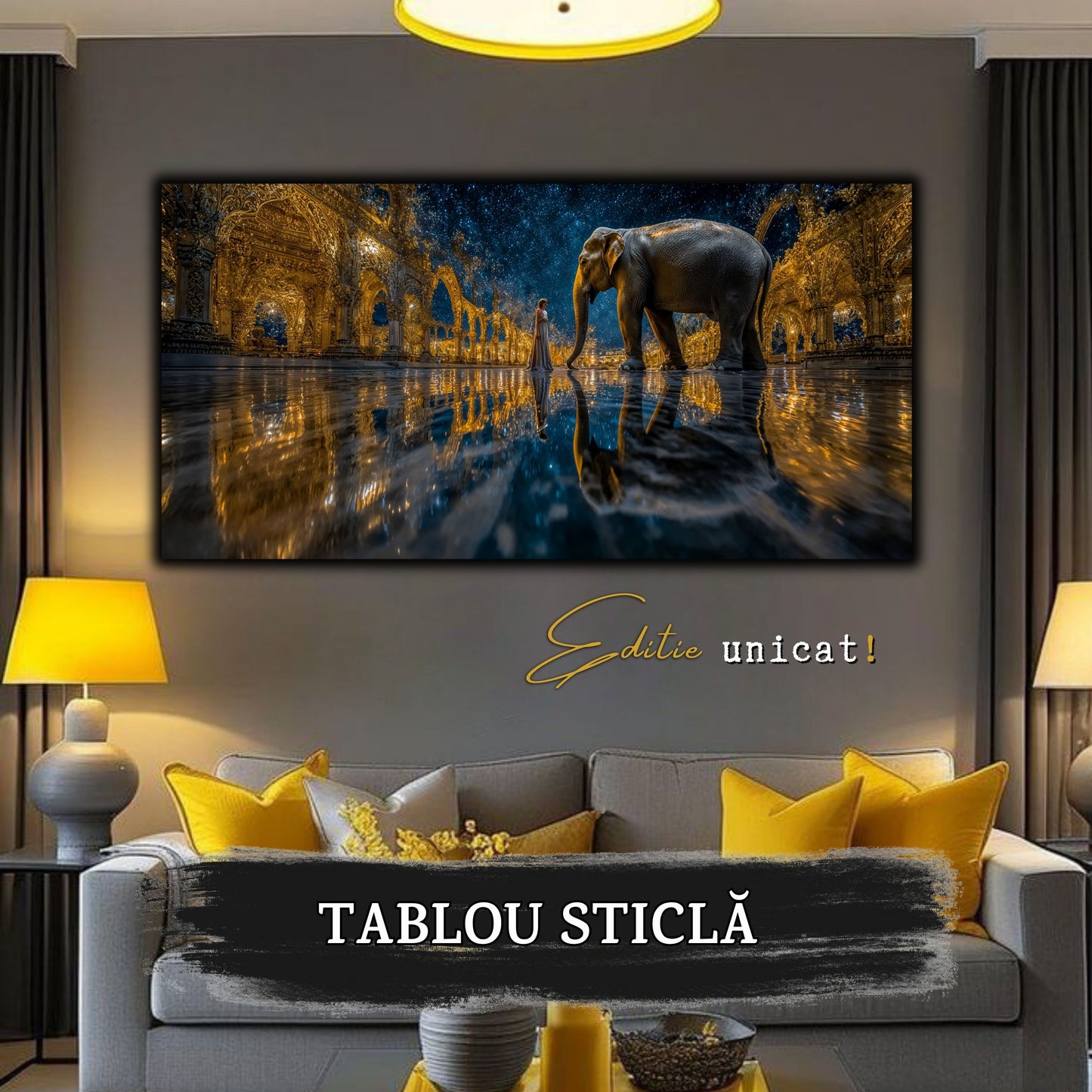 Tablou unicat pe sticla securizata - The Lost Temple - No 21