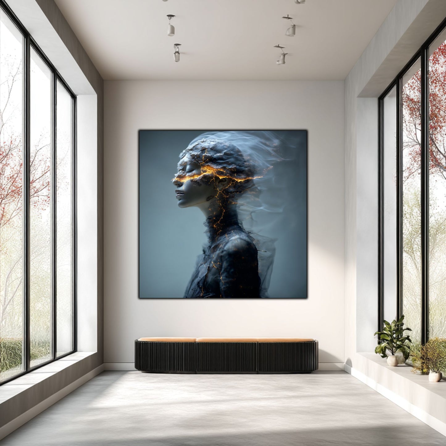 Tablou Decorativ Premium pe Sticla Securizata - „Fractured Dream” - No06