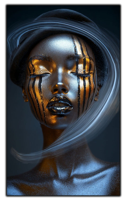 Dark White - Tablou Sticla Securizata - NO34