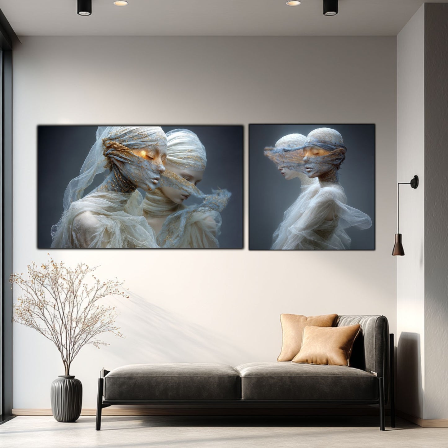 Set 2 Tablouri Decorative Premium - „Fractured Dream” - No10