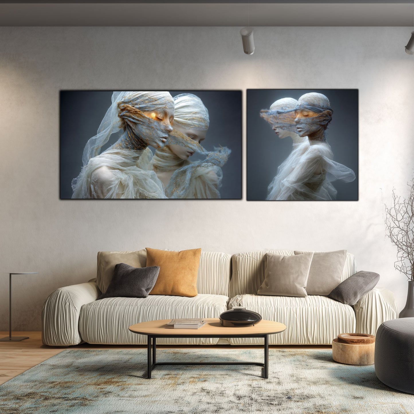 Set 2 Tablouri Decorative Premium - „Fractured Dream” - No10