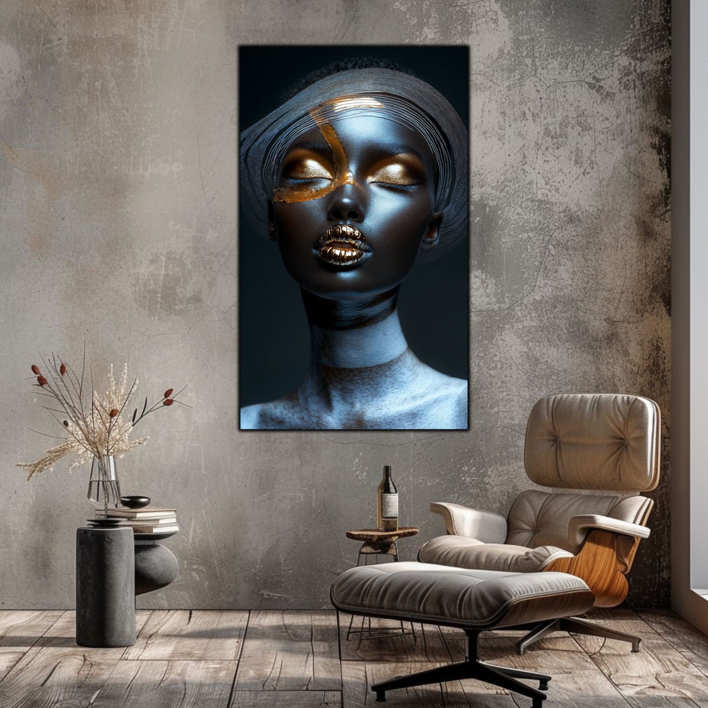 Dark White - Tablou Sticla Securizata - NO42