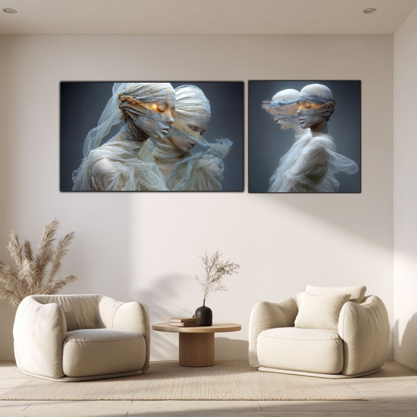 Set 2 Tablouri Decorative Premium - „Fractured Dream” - No10