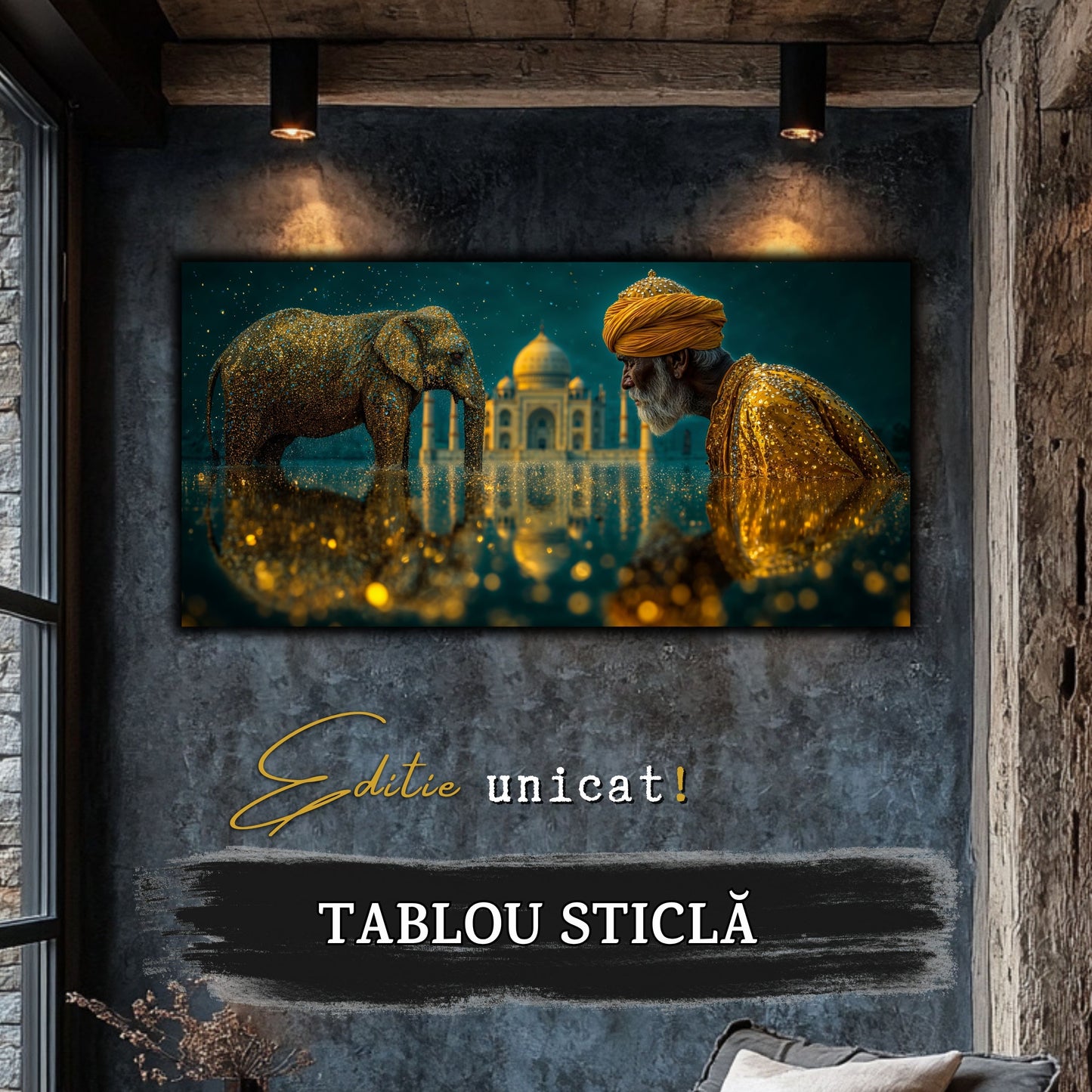 Tablou unicat pe sticla securizata - The Lost Temple - No 01