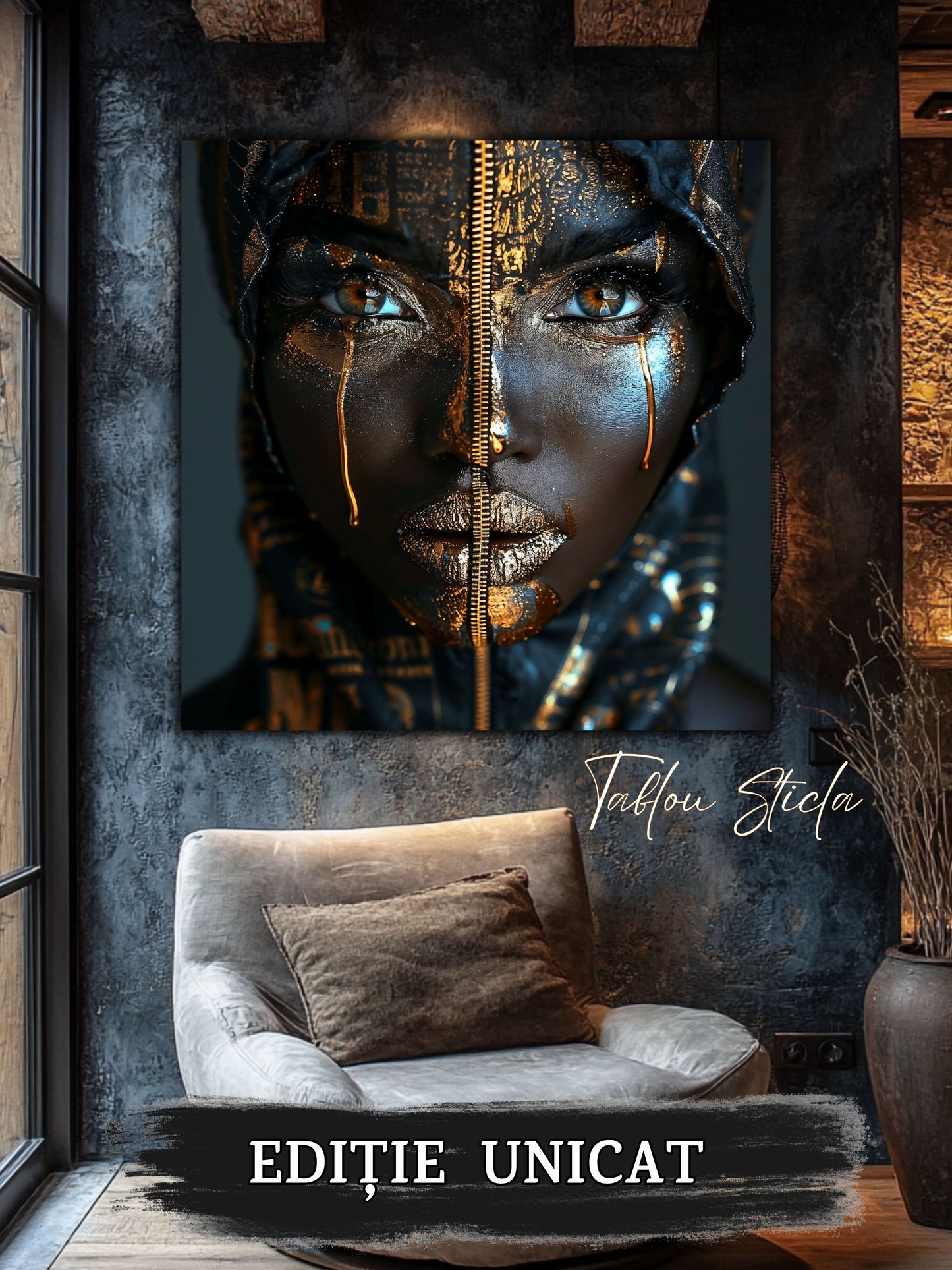 Dark Zen - Tablou Sticla Securizata - 01