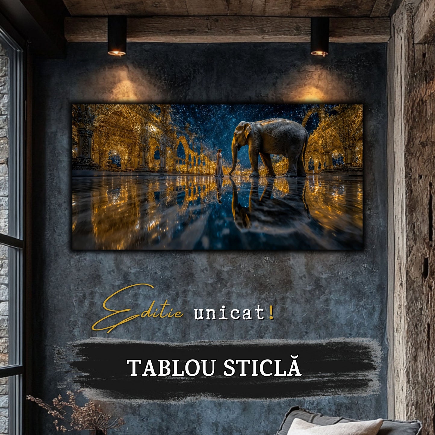Tablou unicat pe sticla securizata - The Lost Temple - No 21