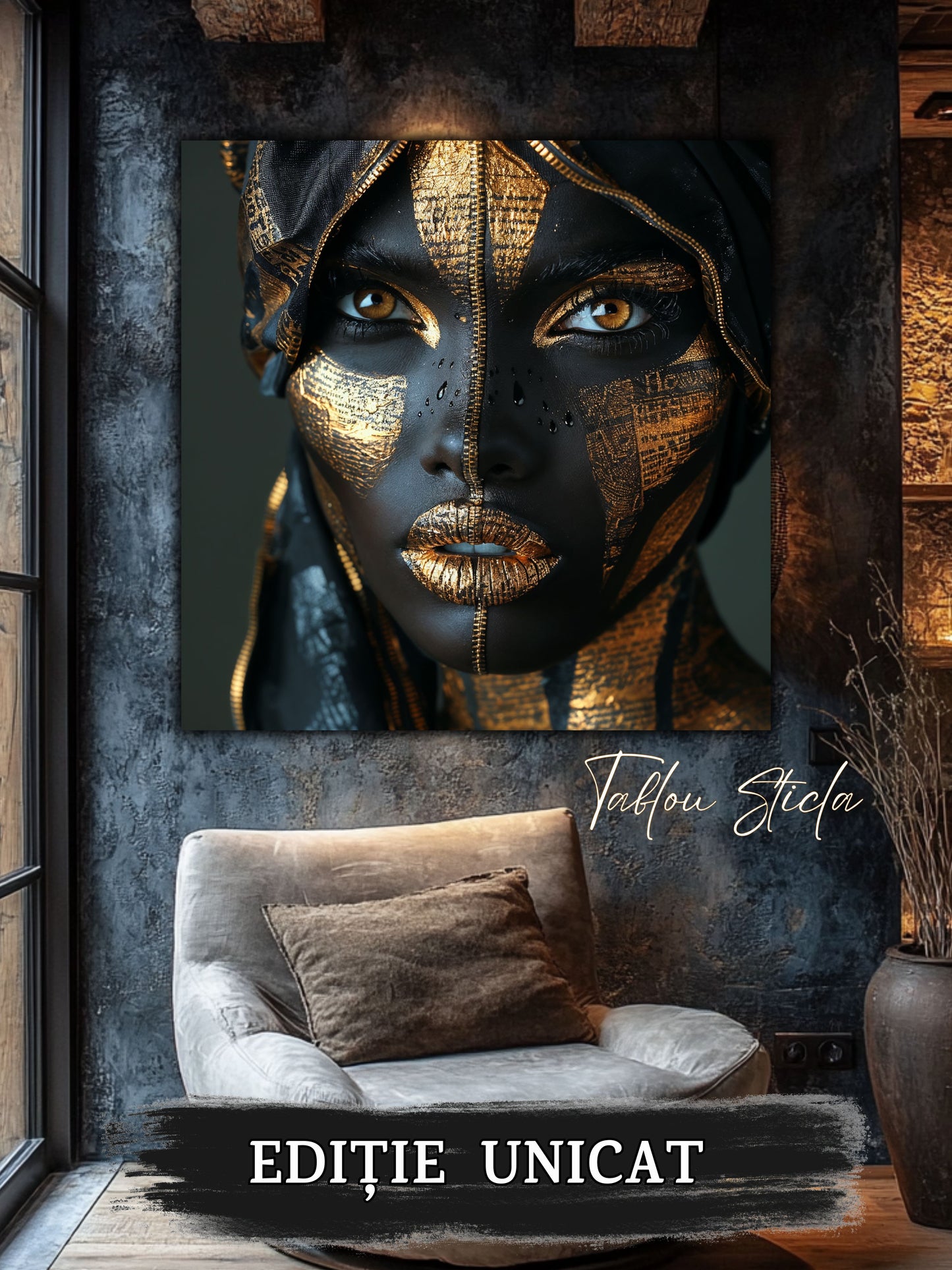 Dark Zen - Tablou Sticla Securizata - 12