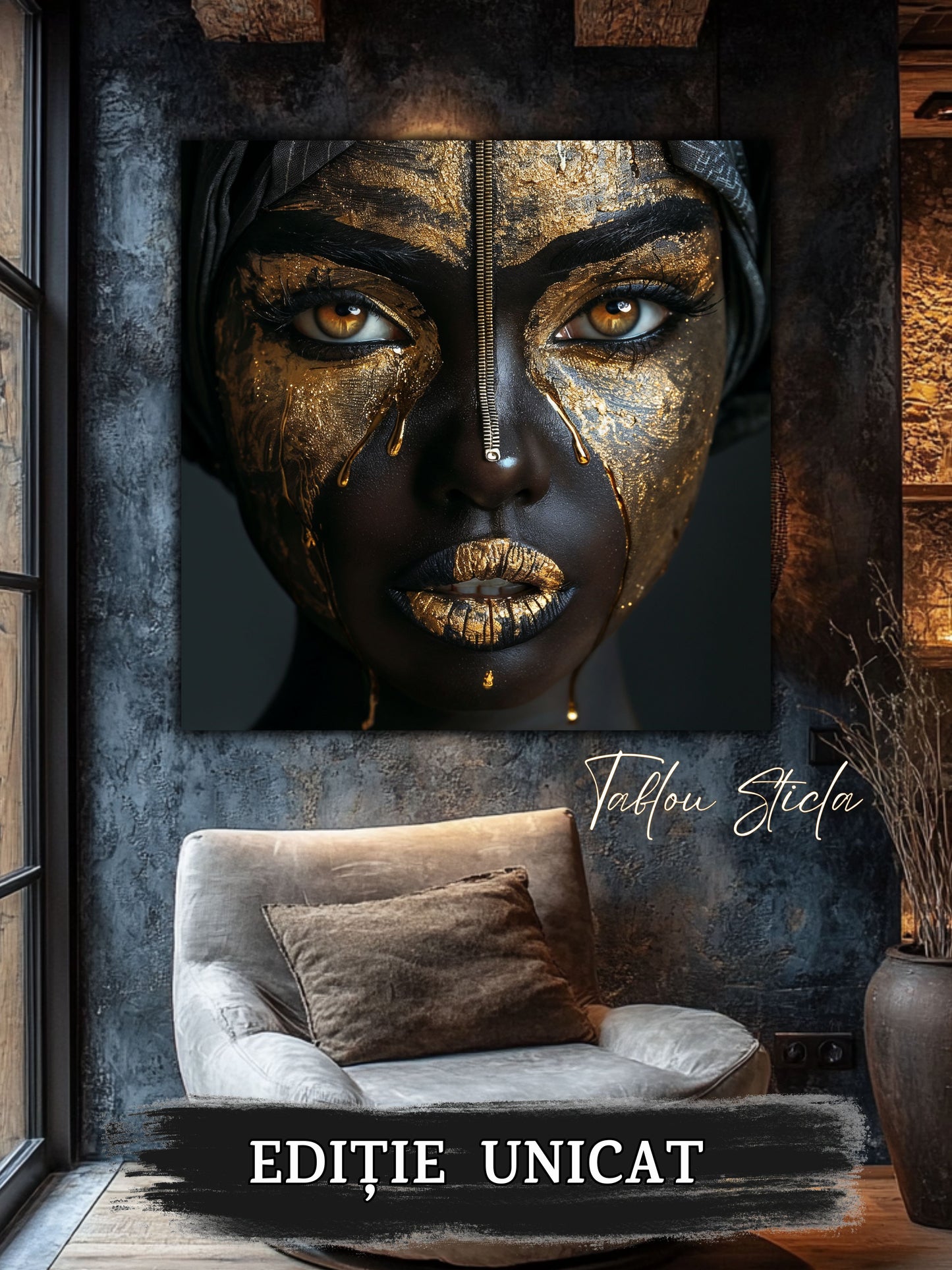Dark Zen - Tablou Sticla Securizata - 10