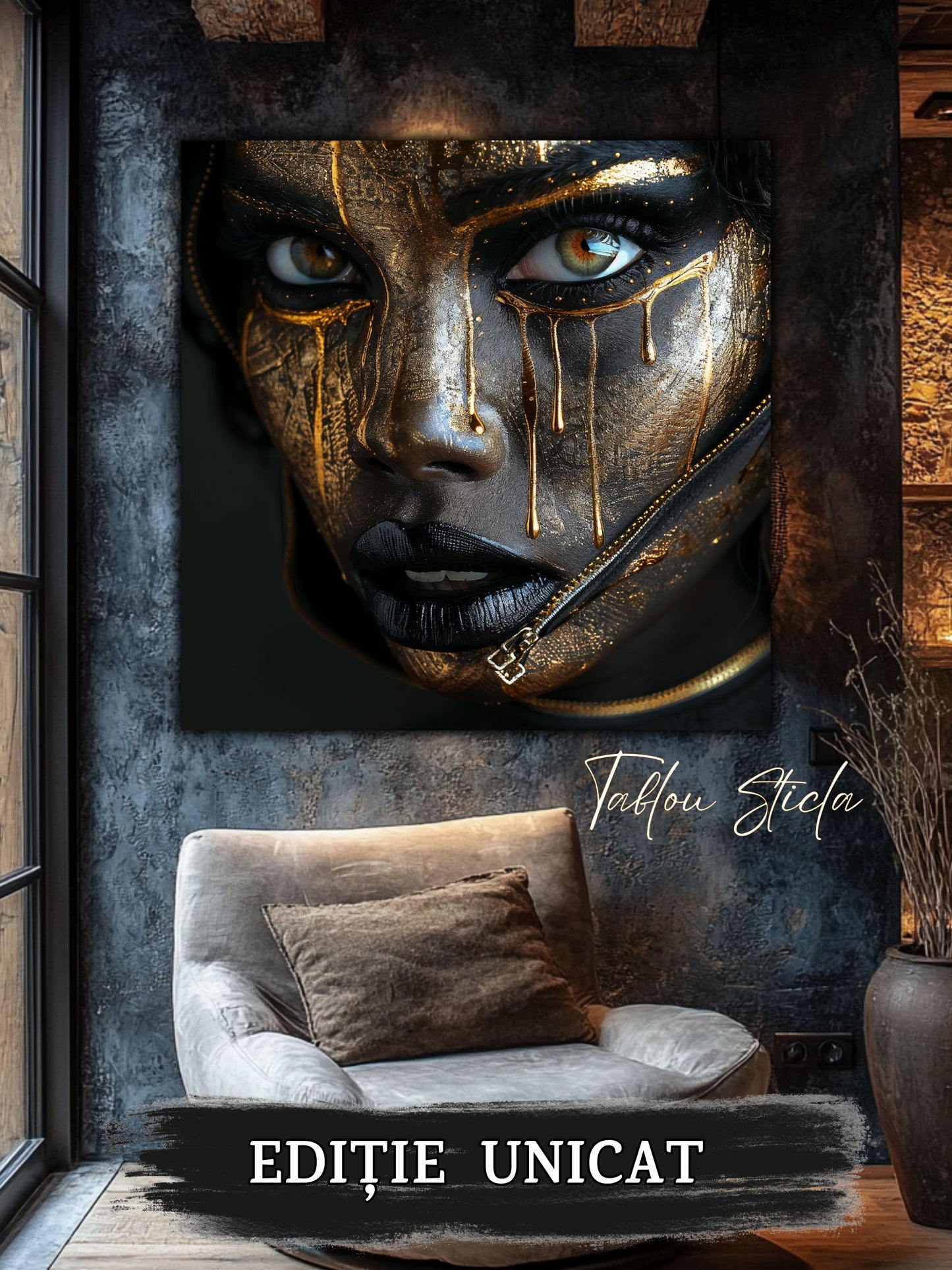 Dark Zen - Tablou Sticla Securizata - 11