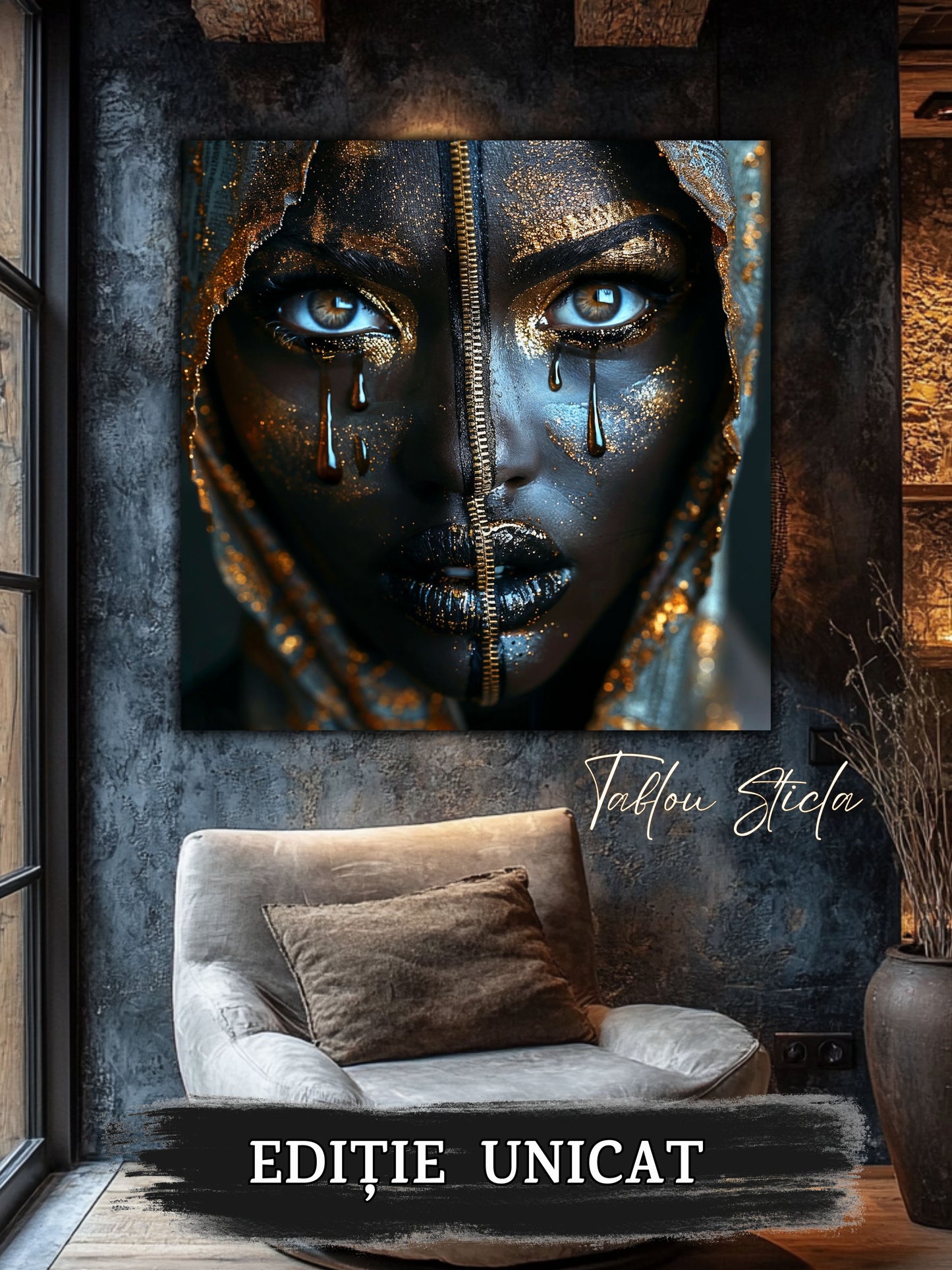 Dark Zen - Tablou Sticla Securizata - 03