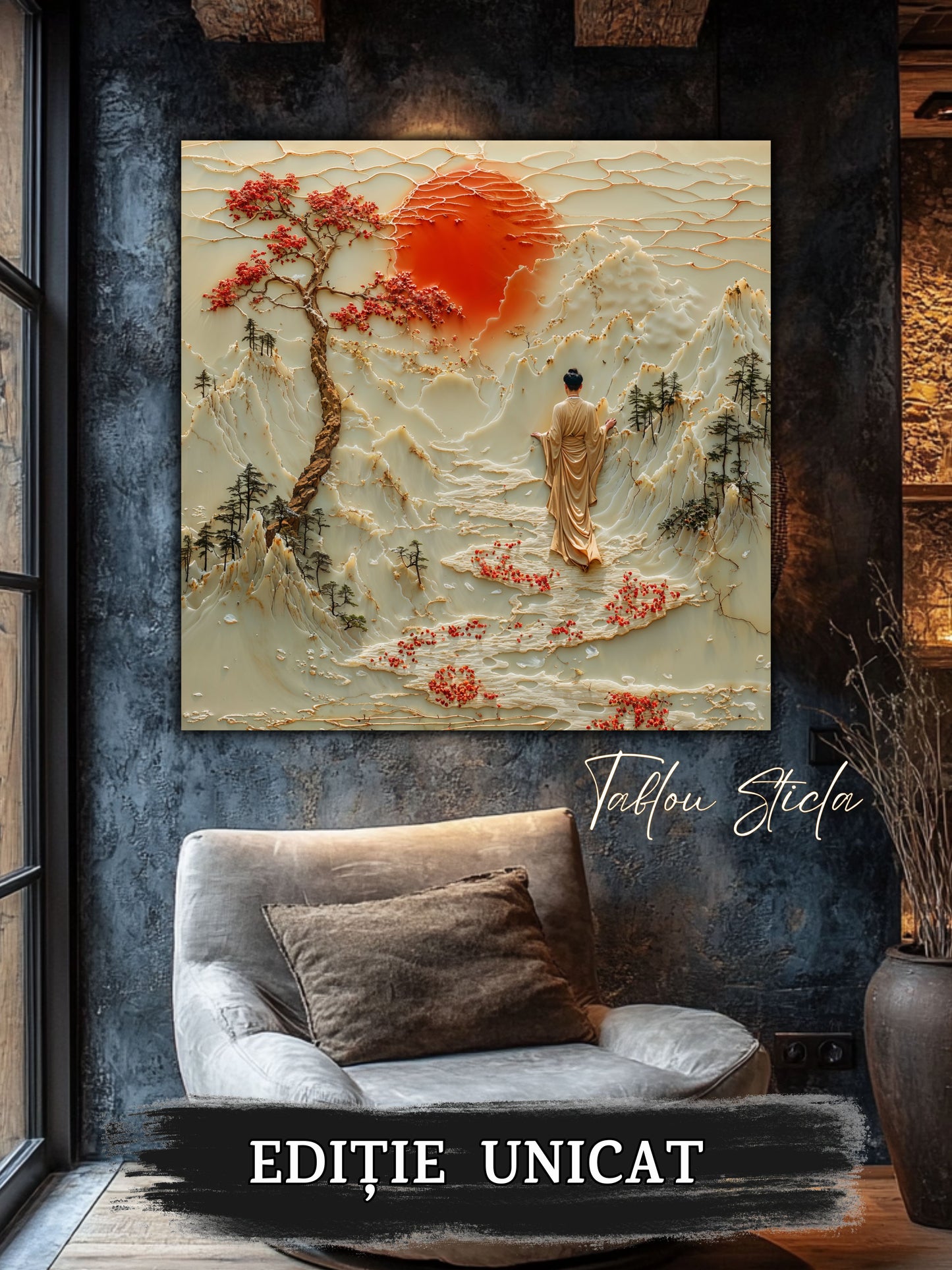 Tablou Sticla - Silk Road - 05