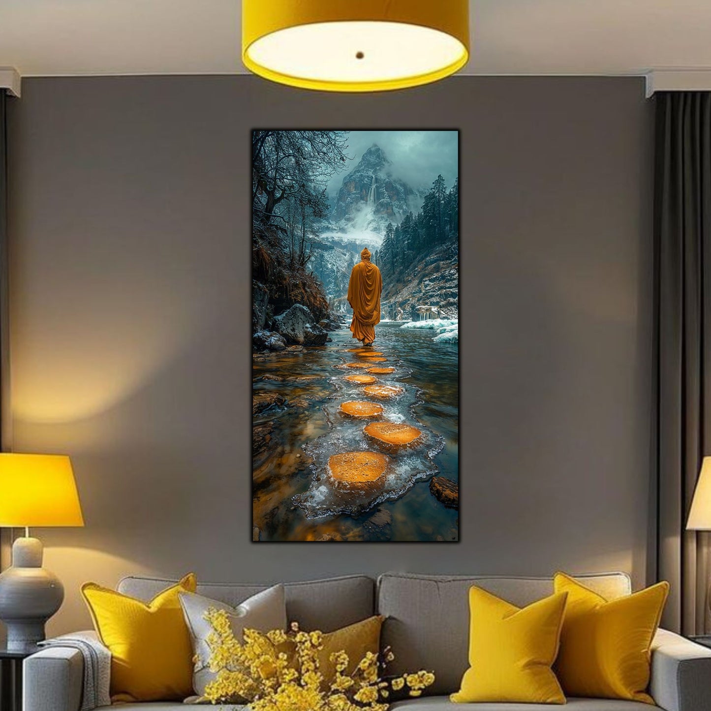 Tablou unicat din sticlă securizată Vanishing Step - No19