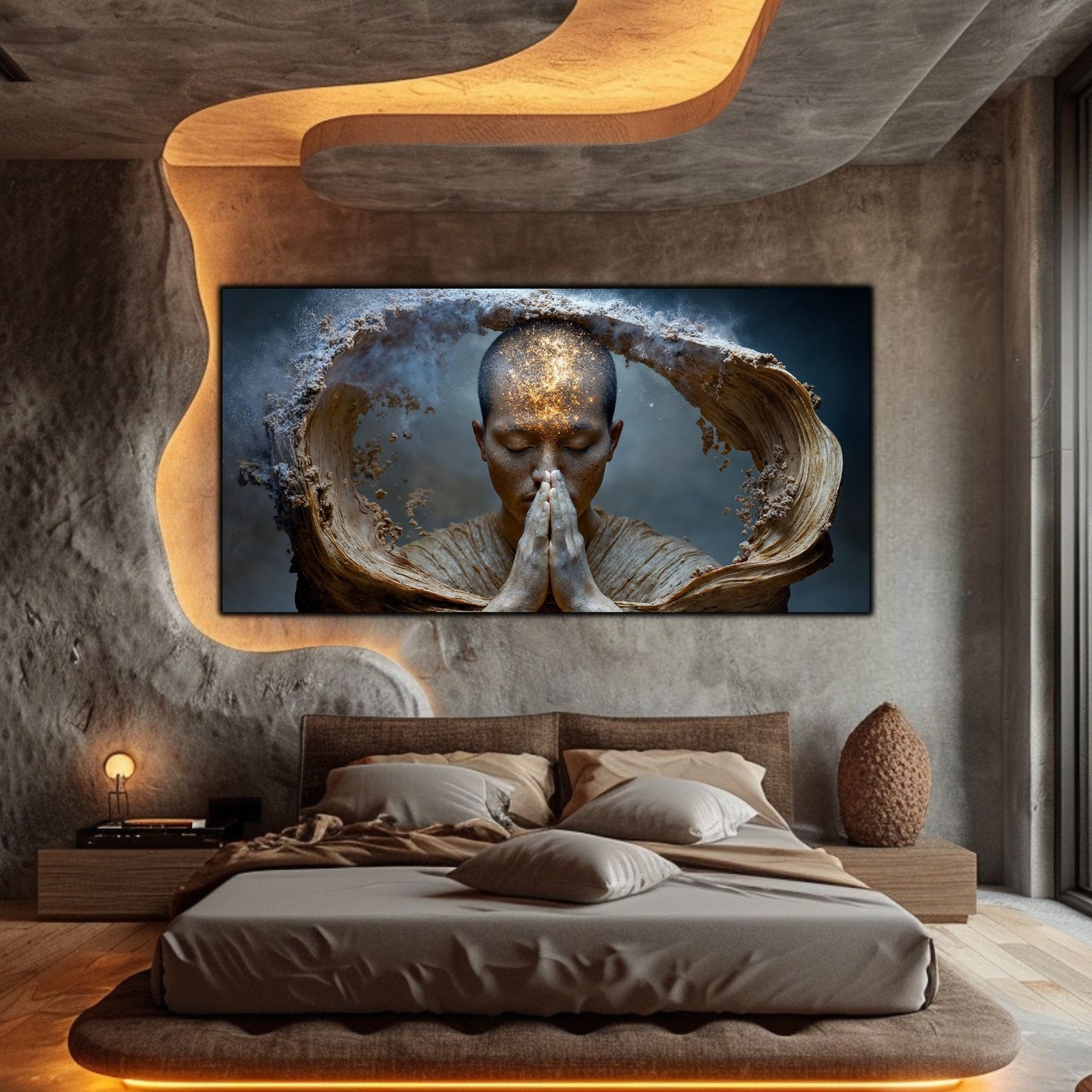 Tablou Decorativ pe Sticla Securizata – Ideal pt Dormitor si Living - Beyond Stardust No28