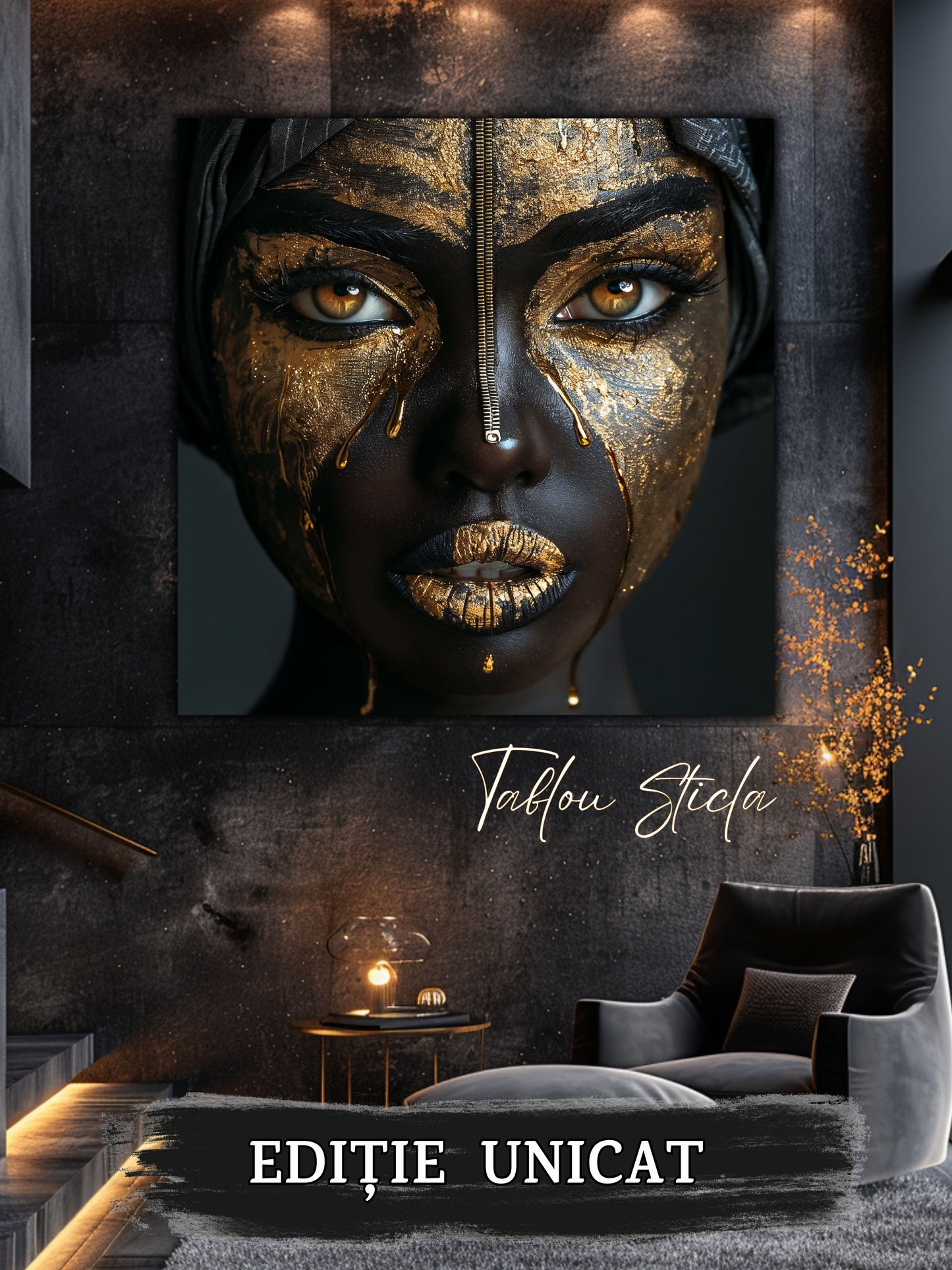 Dark Zen - Tablou Sticla Securizata - 10