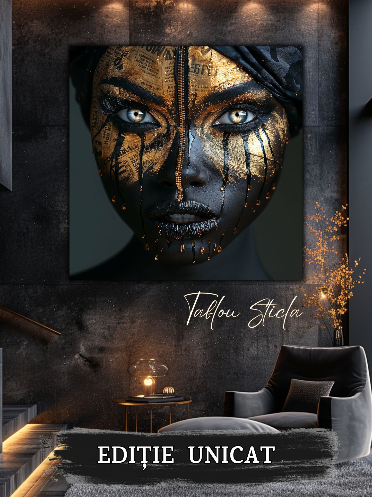 Dark Zen - Tablou Sticla Securizata - 08