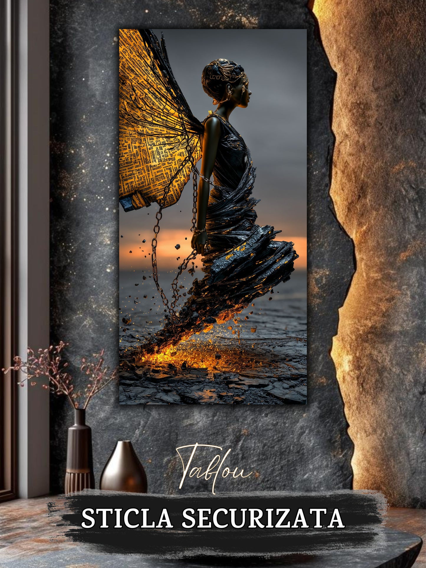 Tablou unicat pe sticla securizata - Let Go - No V43