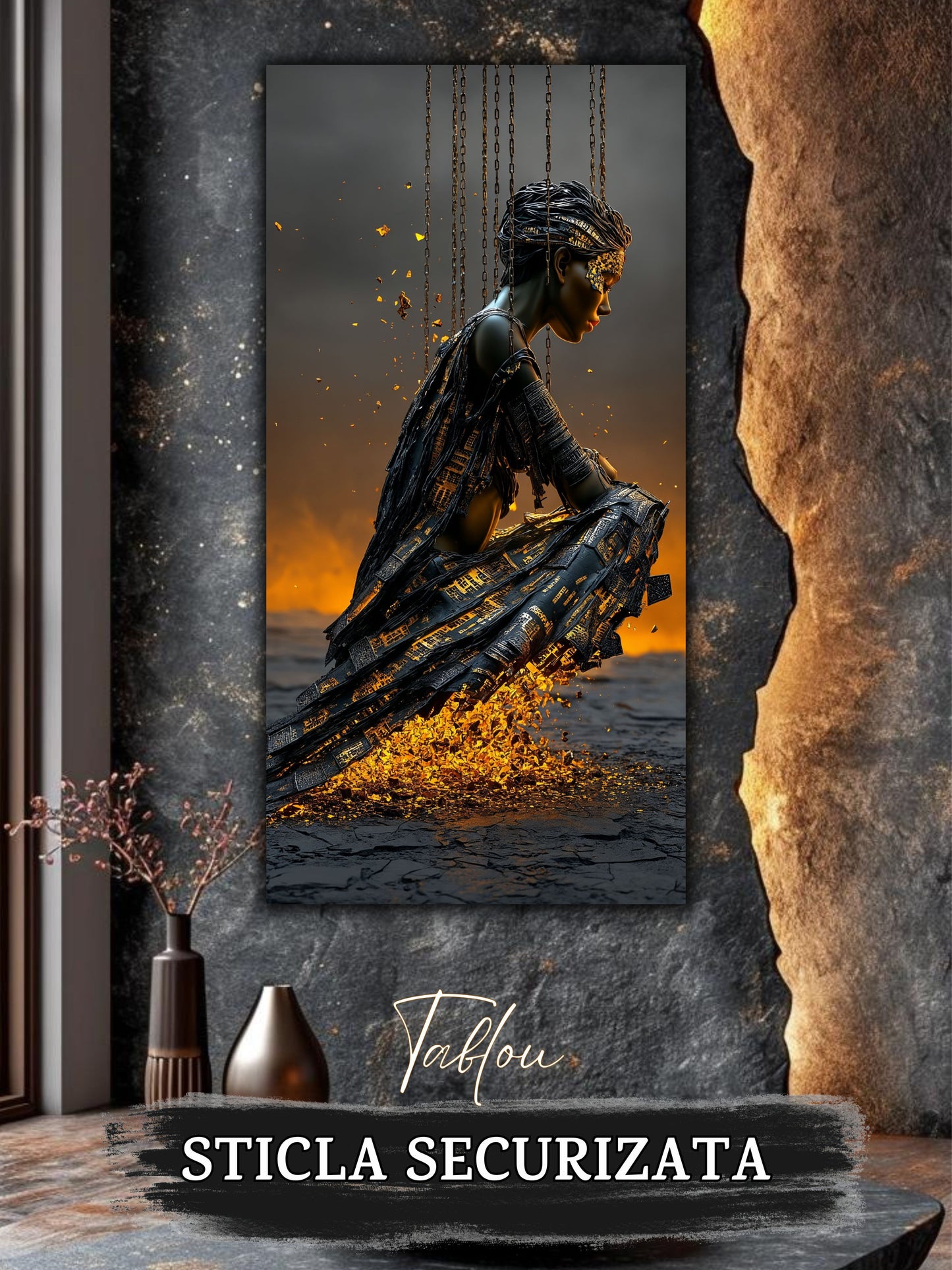 Tablou unicat pe sticla securizata - Let Go - No V37