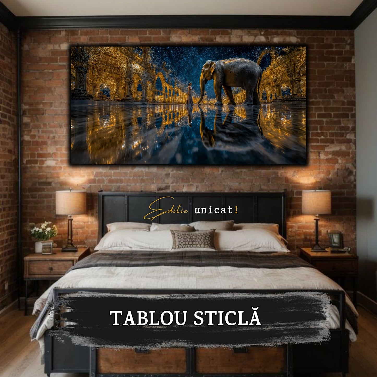 Tablou unicat pe sticla securizata - The Lost Temple - No 21