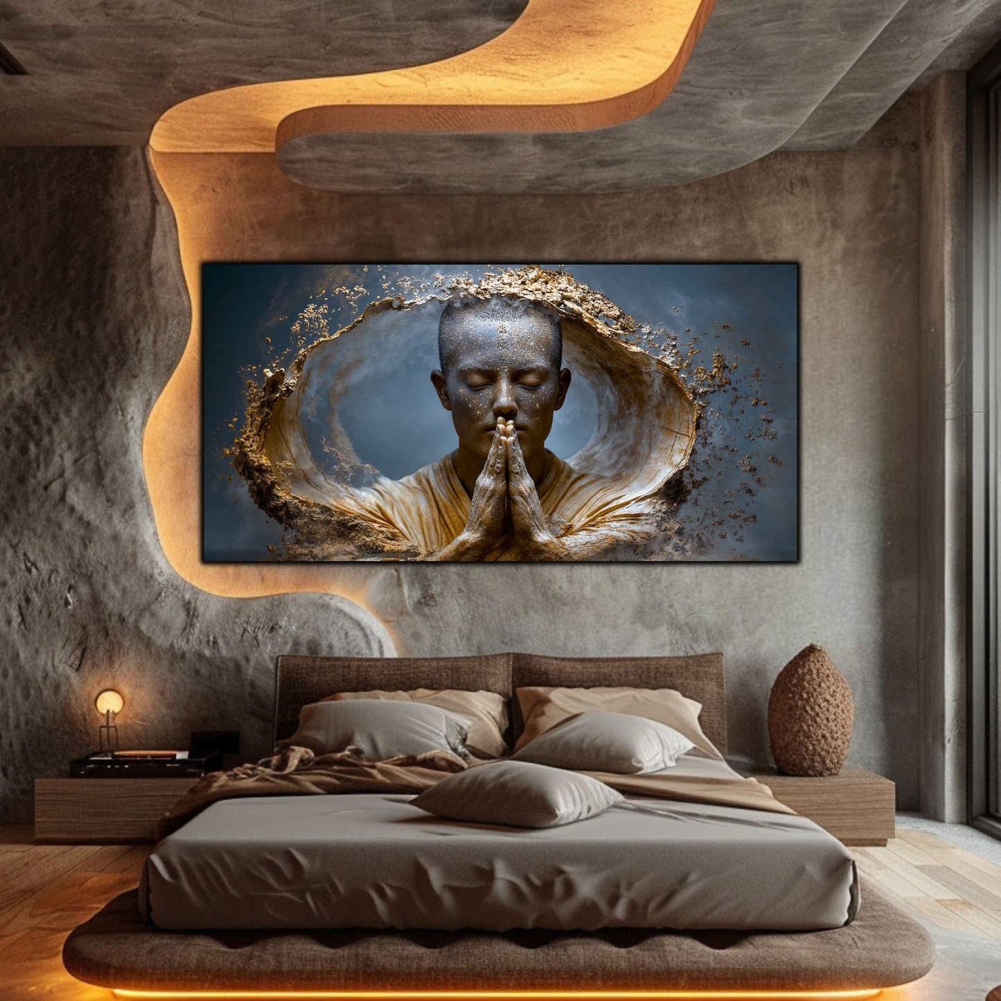Tablou Decorativ pe Sticla Securizata – Ideal pt Dormitor si Living - Beyond Stardust No40