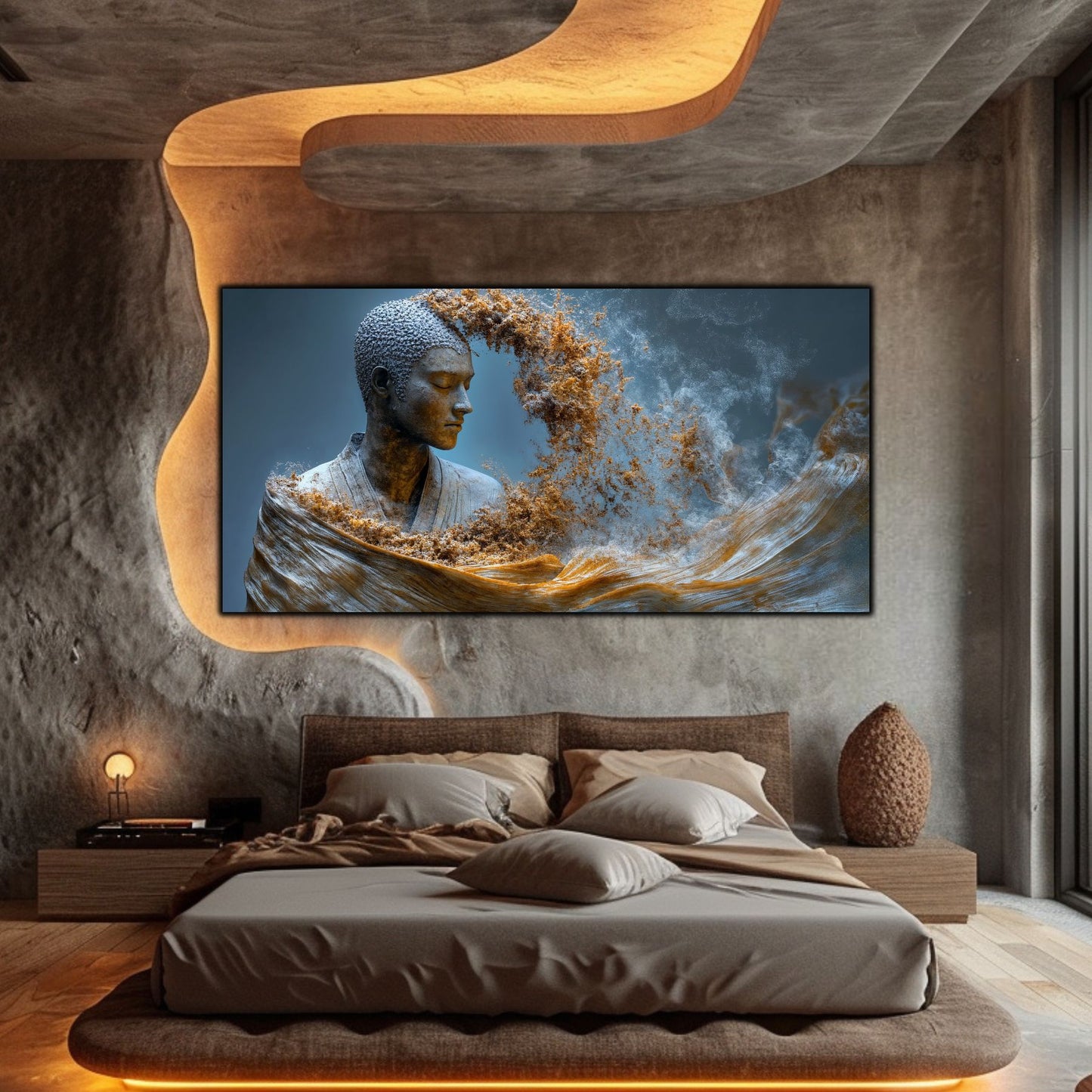 Tablou Decorativ pe Sticla Securizata – Ideal pt Dormitor si Living - Beyond Stardust No26