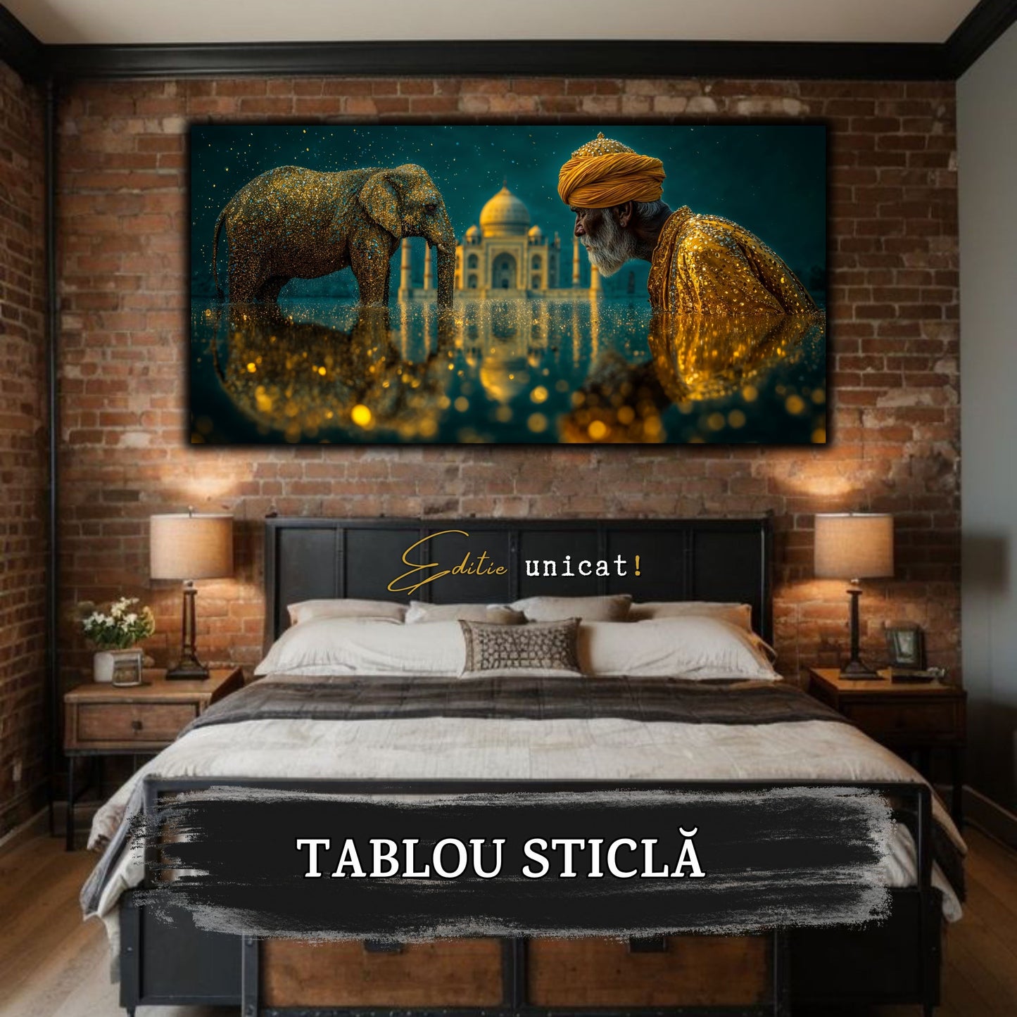 Tablou unicat pe sticla securizata - The Lost Temple - No 01