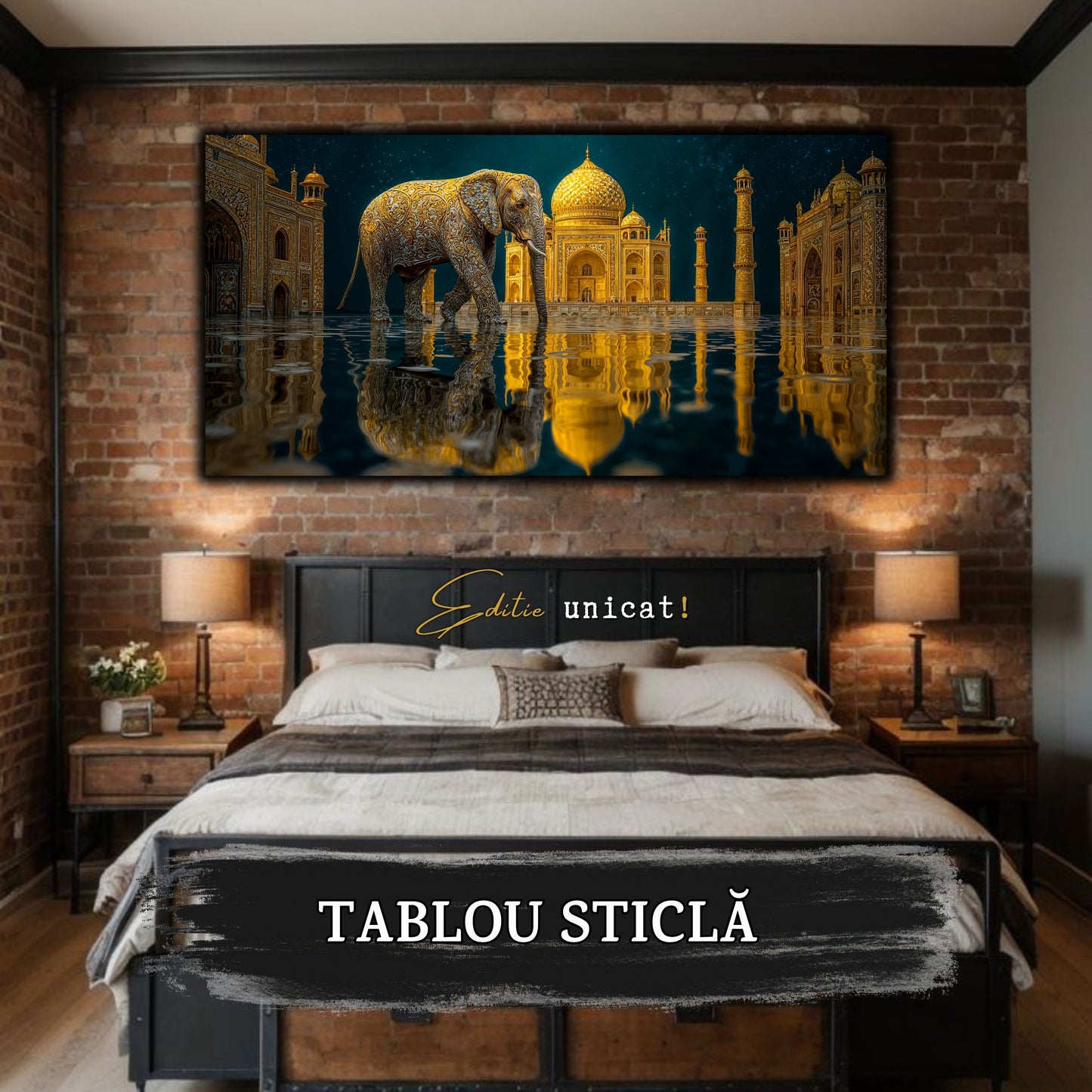 Tablou unicat pe sticla securizata - The Lost Temple - No 23