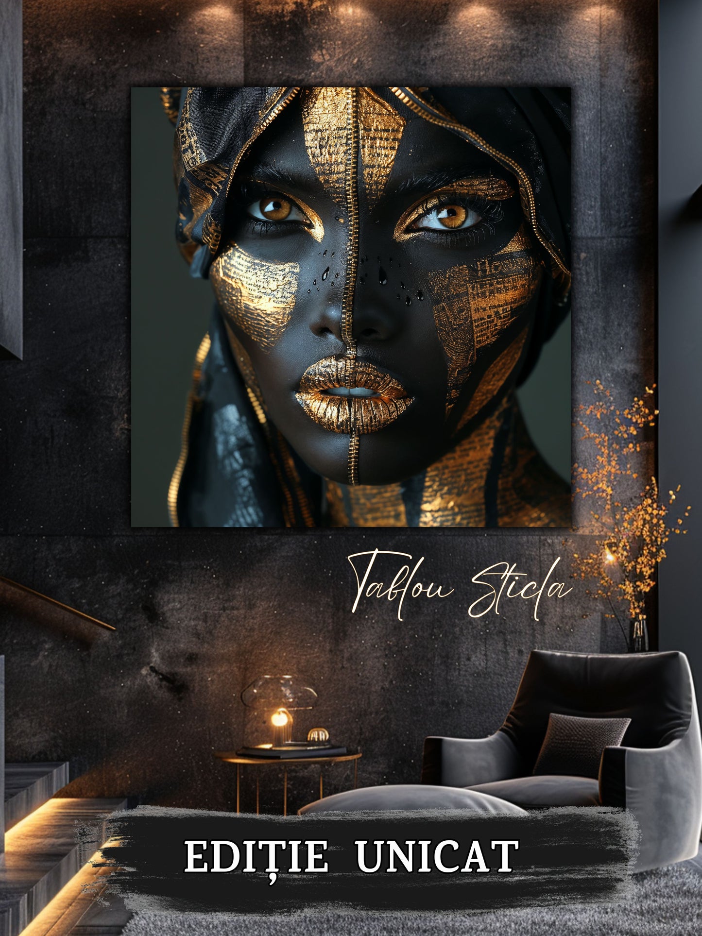 Dark Zen - Tablou Sticla Securizata - 12
