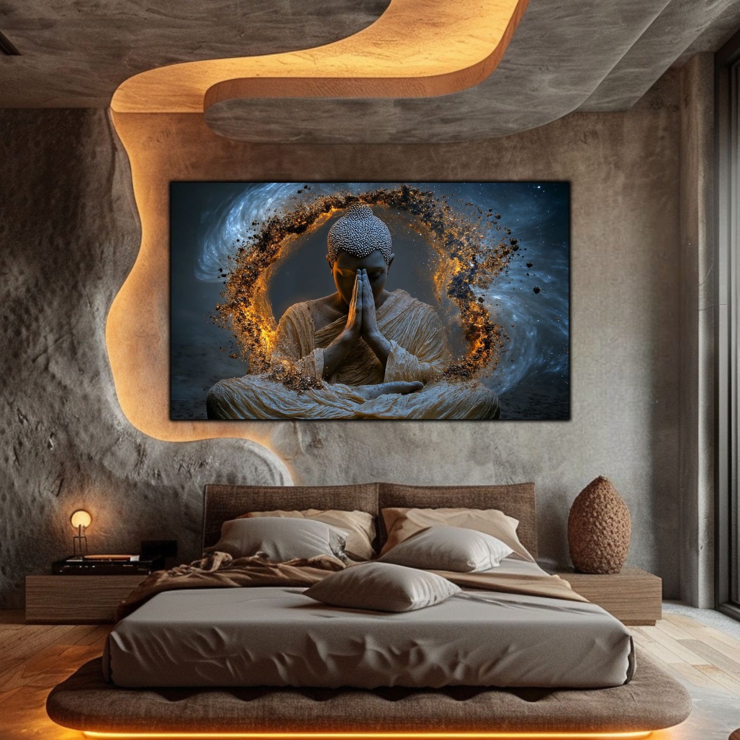 Tablou Decorativ pe Sticla Securizata – Ideal pt Dormitor si Living - Beyond Stardust No17