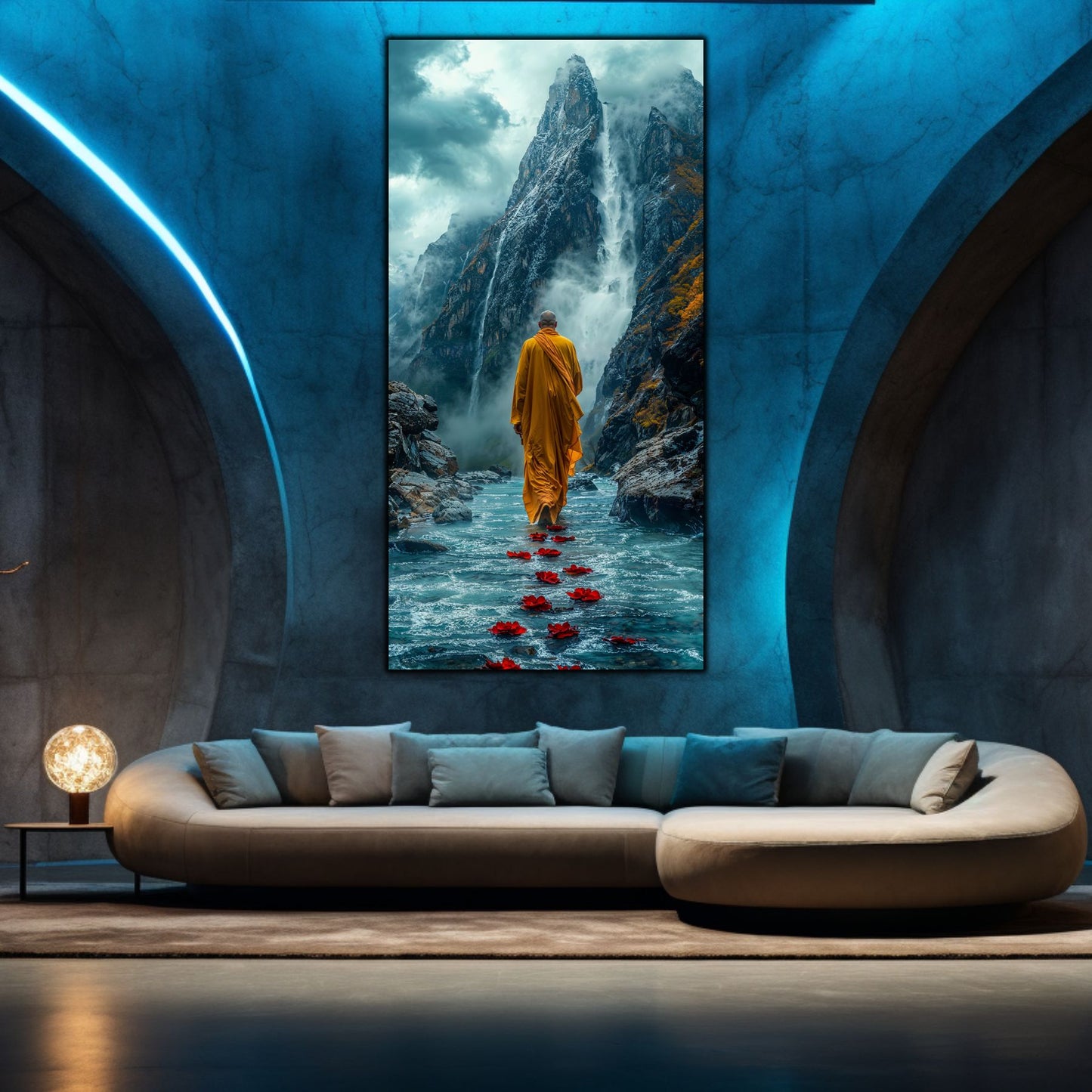 Tablou unicat din sticlă securizată Vanishing Step - No22