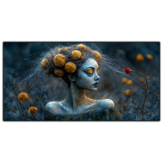 Tablou Dormitor Zen – Fragilitatea atingerii de mac