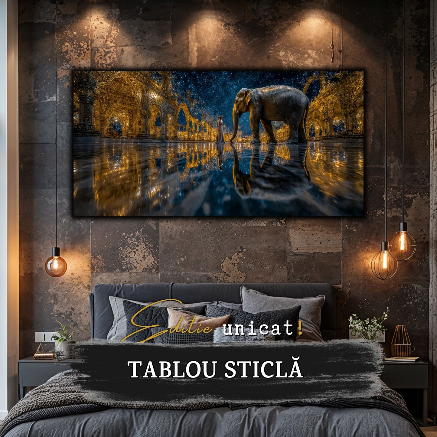 Tablou unicat pe sticla securizata - The Lost Temple - No 21
