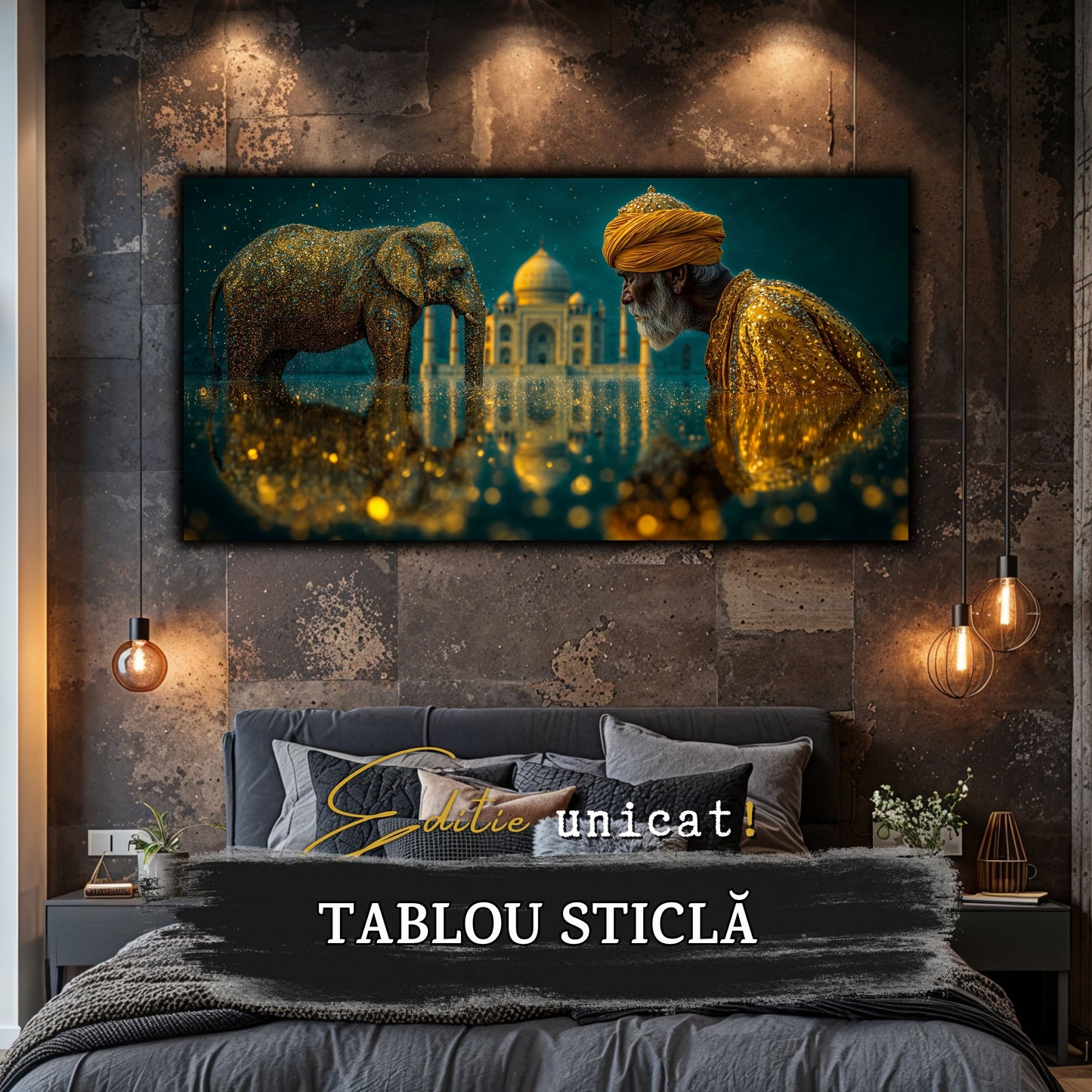 Tablou unicat pe sticla securizata - The Lost Temple - No 01