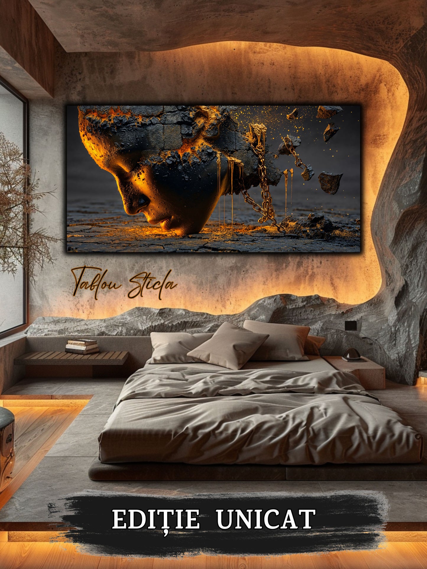 Tablou unicat pe sticla securizata - Let Go - No 20