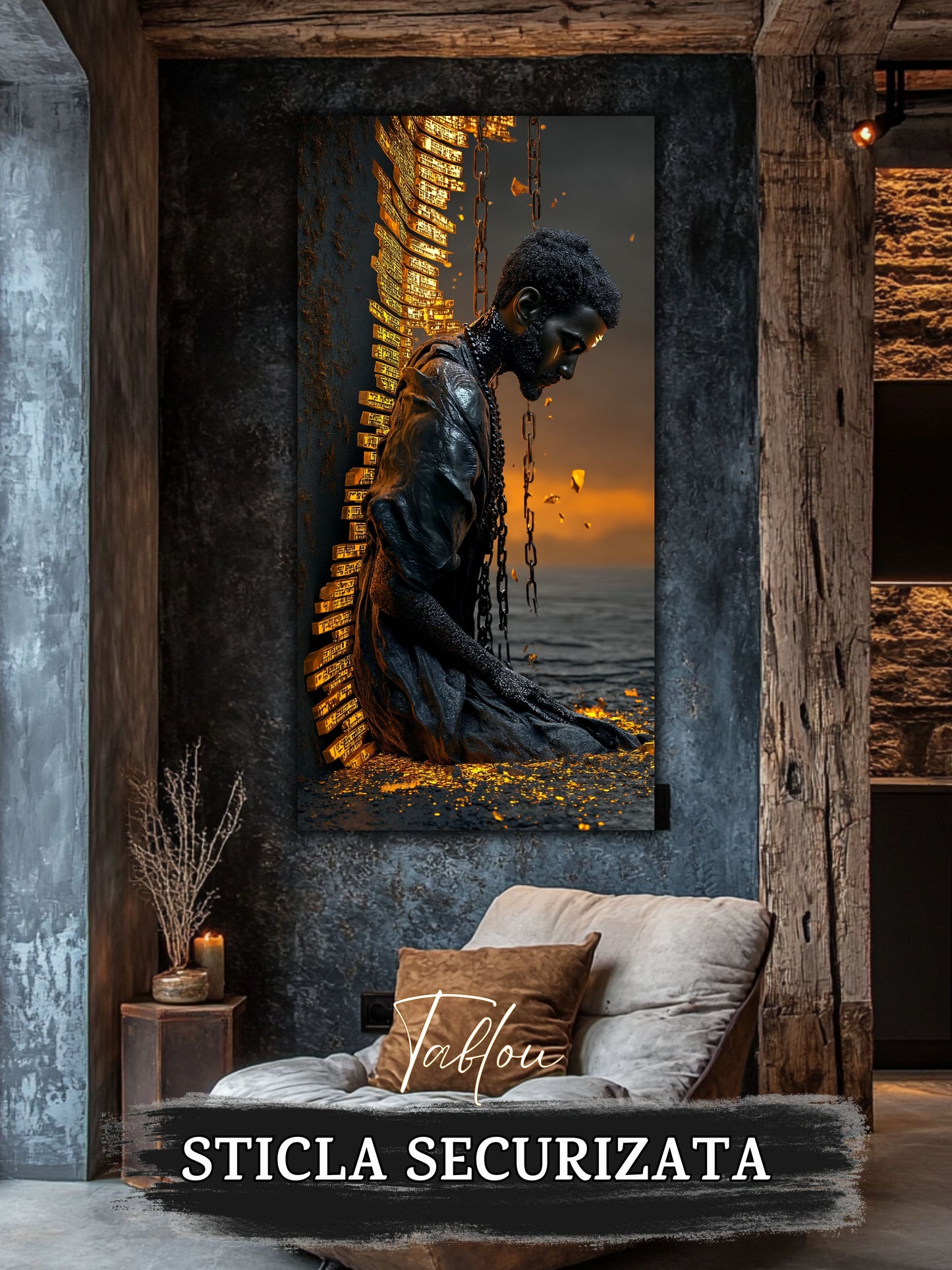 Tablou unicat pe sticla securizata - Let Go - No V25