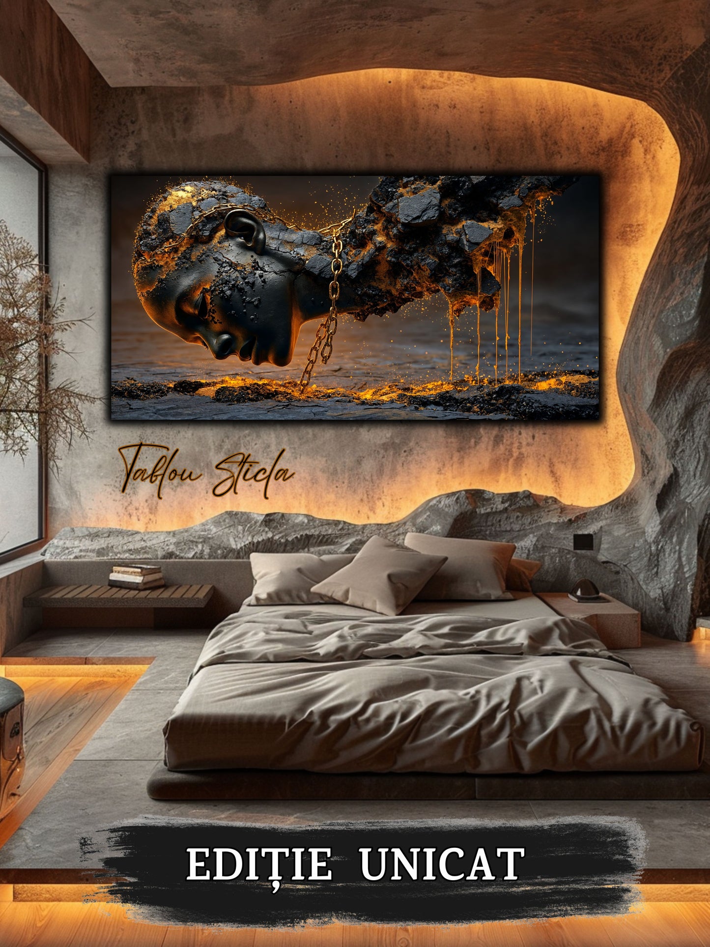 Tablou unicat pe sticla securizata - Let Go - No 02