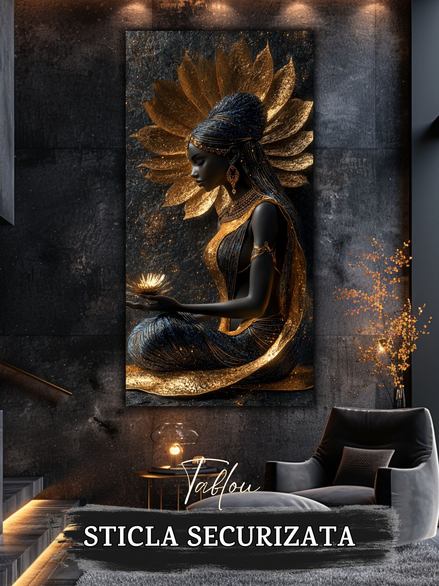 Tablou Sticla - Aurum Divinum - 21