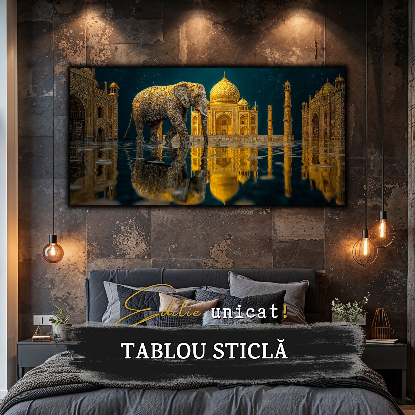 Tablou unicat pe sticla securizata - The Lost Temple - No 23