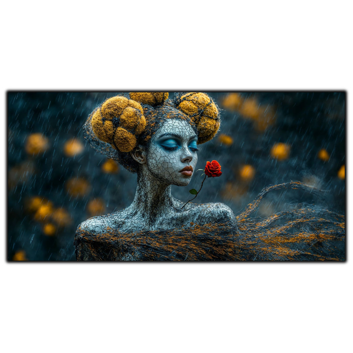 Tablou Dormitor Zen – Fragilitatea suflului de rubin