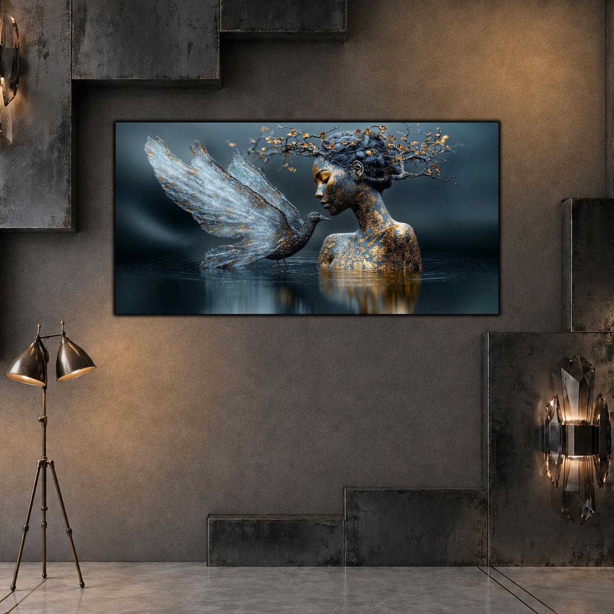Tablou living modern Pasărea de la Poarta Sufletului