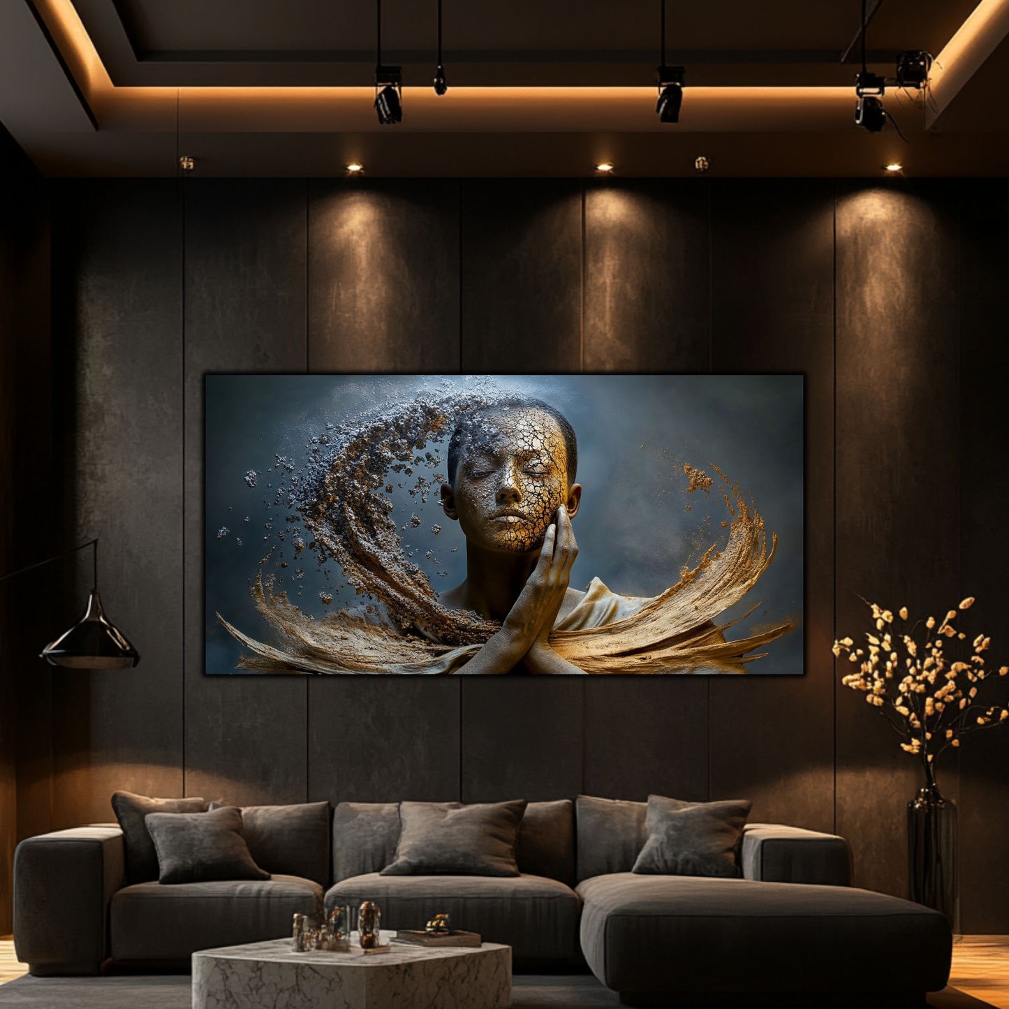 Tablou Decorativ pe Sticla Securizata – Ideal pt Dormitor si Living - Beyond Stardust No34
