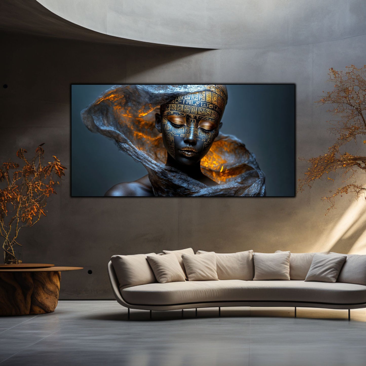 Tablou Sticla Securizata – Tablou Elegant pt Dormitor si Living - Dark StarDust No18