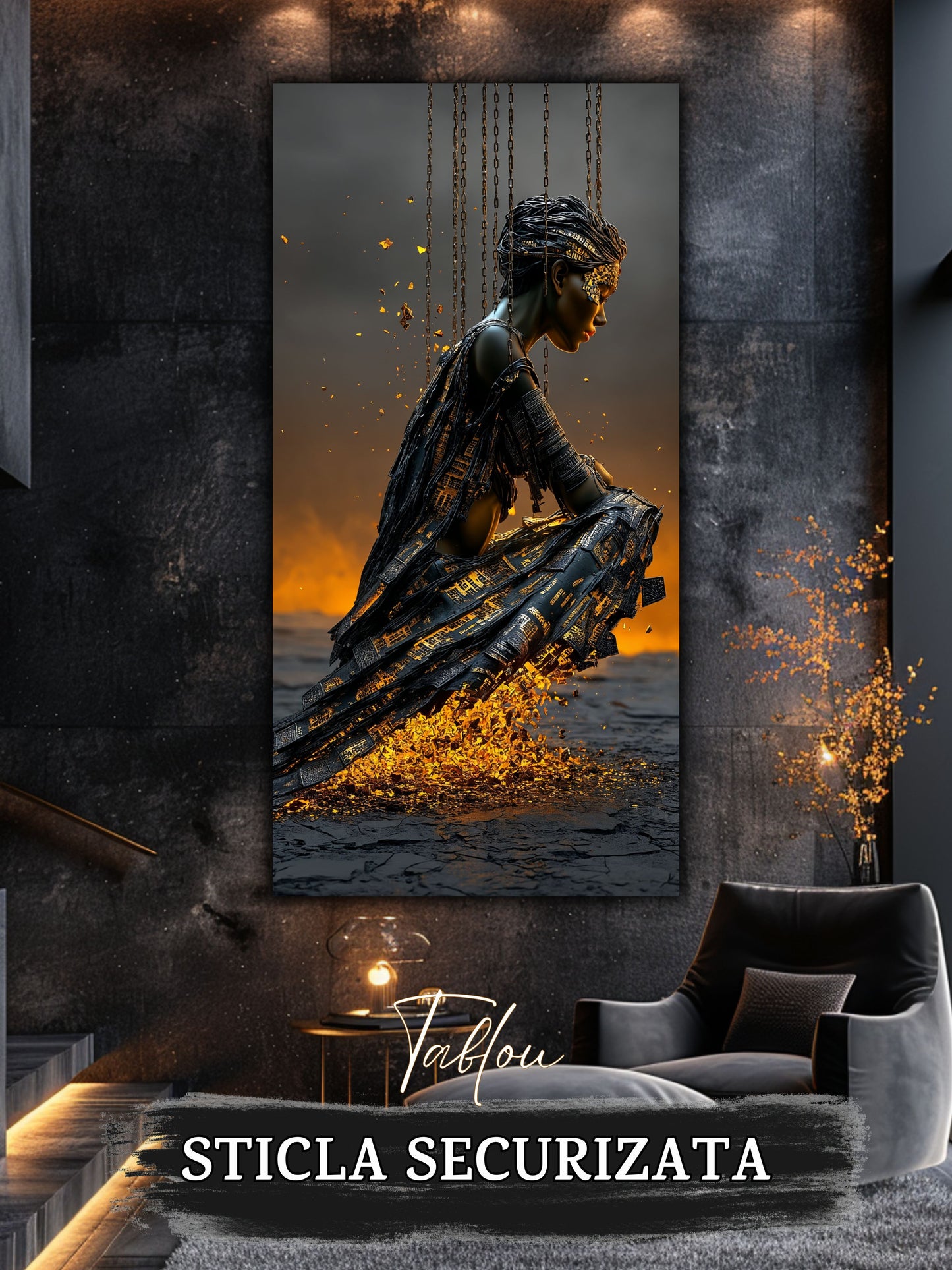 Tablou unicat pe sticla securizata - Let Go - No V37