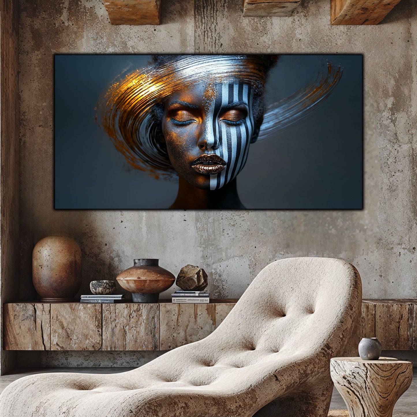 Tablou Sticla Securizata – Tablou Elegant pt Dormitor si Living - Dark StarDust No25