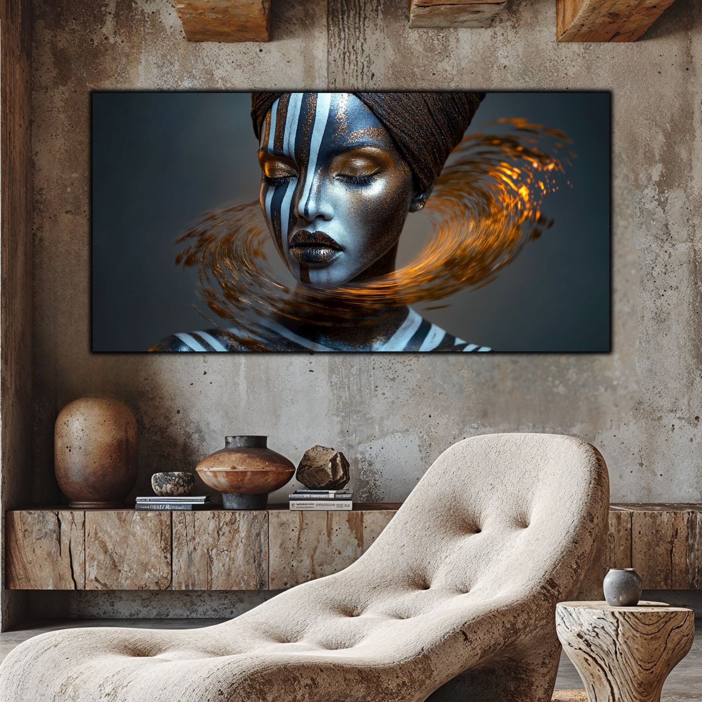 Tablou Sticla Securizata – Tablou Elegant pt Dormitor si Living - Dark StarDust No27