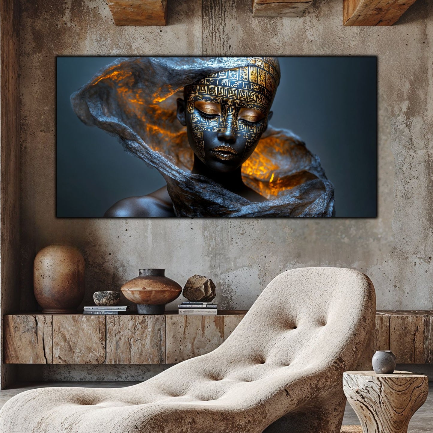 Tablou Sticla Securizata – Tablou Elegant pt Dormitor si Living - Dark StarDust No18